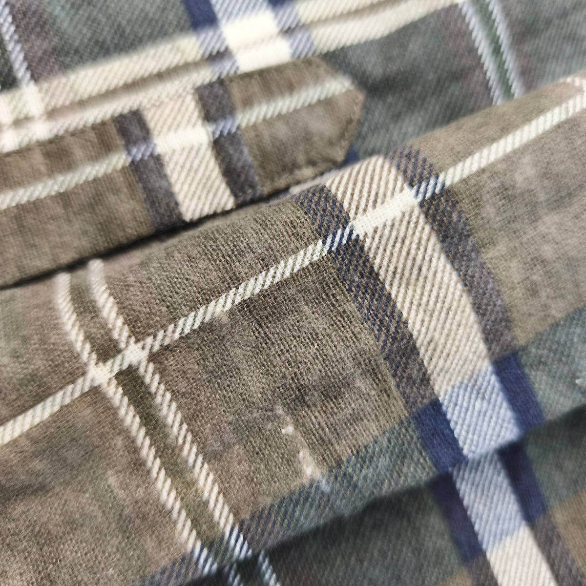 Chemise vintage en flanelle de travail LMA (modèle Ardennes) Homme - Taille L #0295