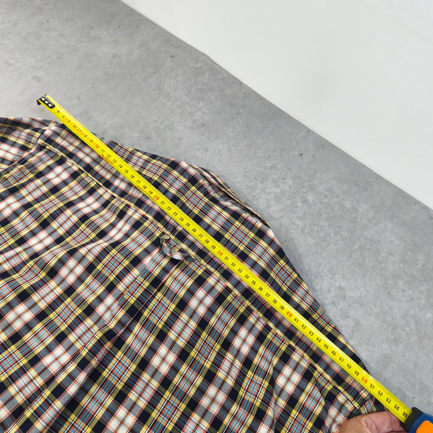 Chemise Homme Manches Courtes Carreaux Gianni Valli Taille XXL StyleCasual Vintage Homme #0250
