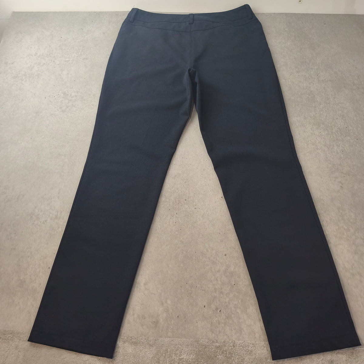 Pantalon de Tailleur Chanel Vintage Laine Noir Bleu T40  Tapered Luxury #0301 Femme
