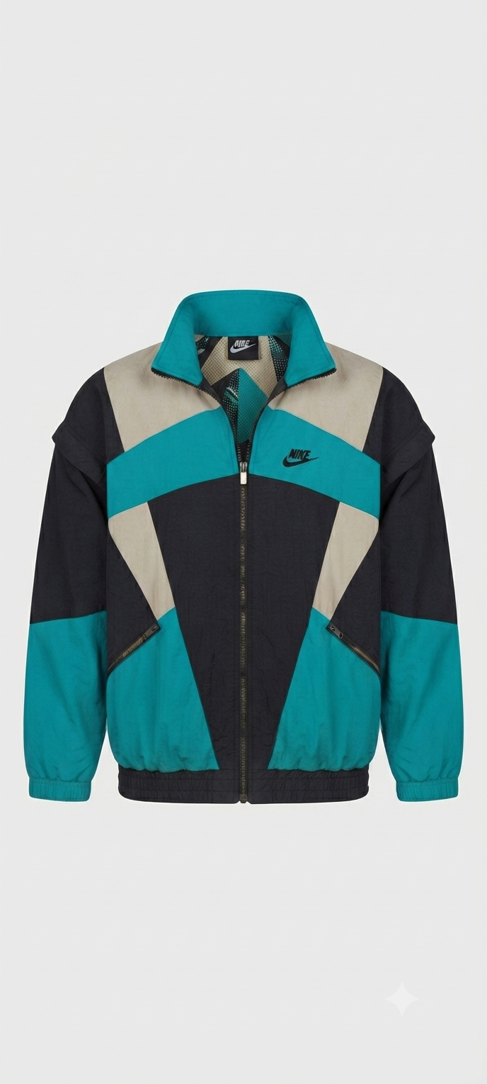 Veste Coupe-Vent Nike Vintage 90s Style Oversize homme L/XL #0122