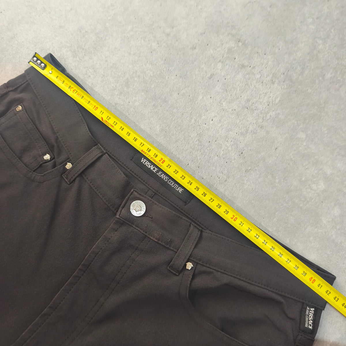 Pantalon Versace Jeans Couture Vintage Techwear Marron Reflets GrisW32 FR42 #0302 Homme