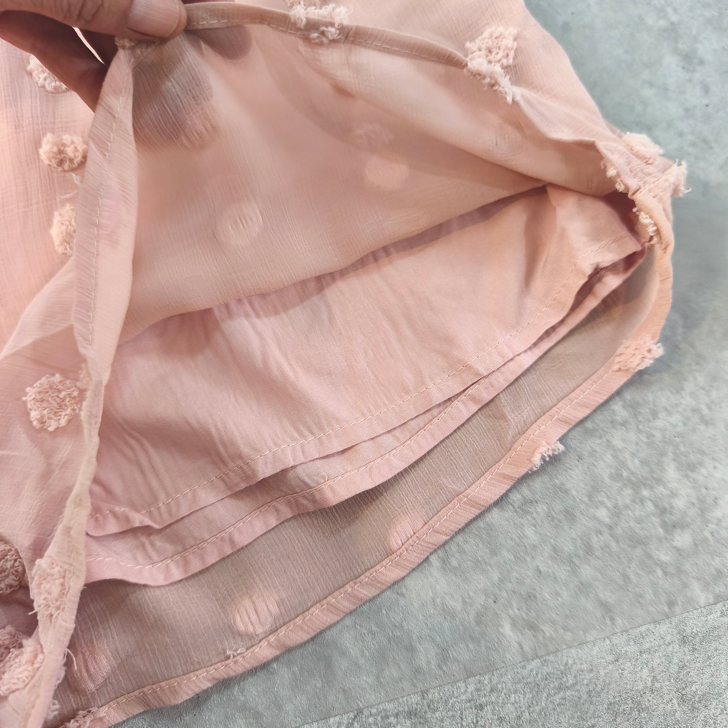 Combishort femme rose poudré plumetis Main Strip taille M femme