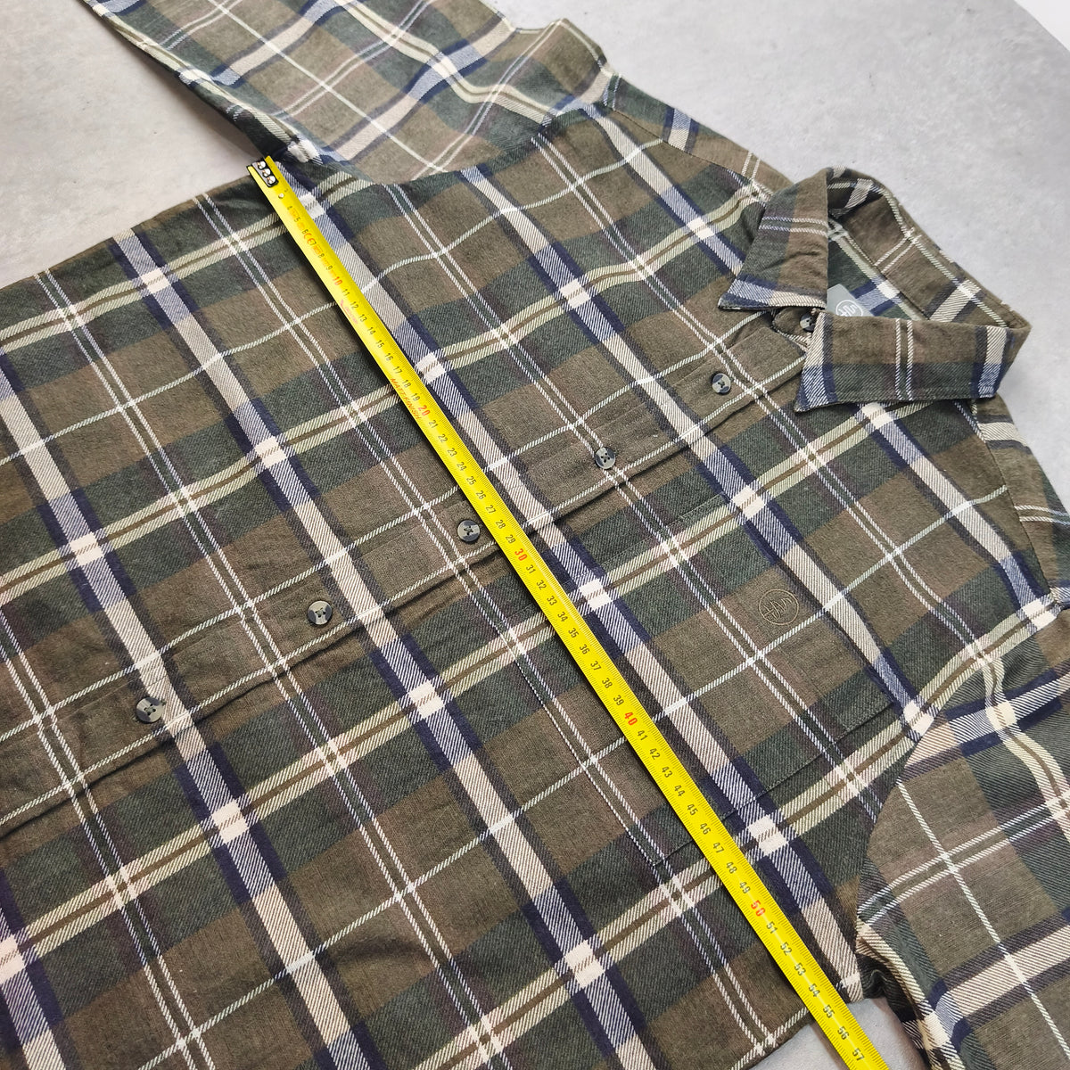 Chemise vintage en flanelle de travail LMA (modèle Ardennes) Homme - Taille L #0295