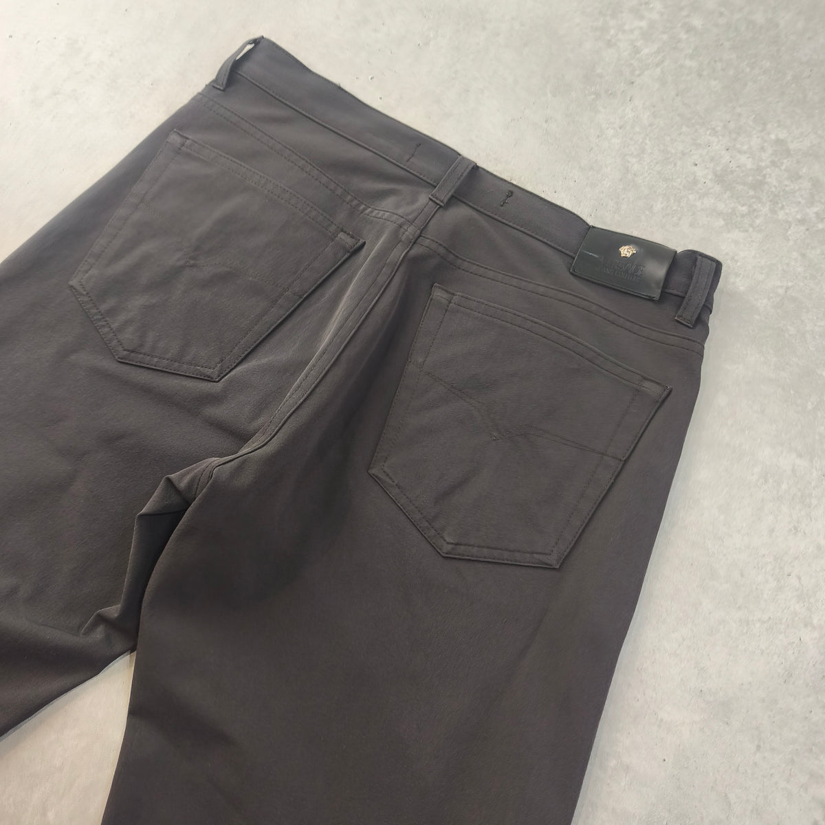 Pantalon Versace Jeans Couture Vintage Techwear Marron Reflets GrisW32 FR42 #0302 Homme