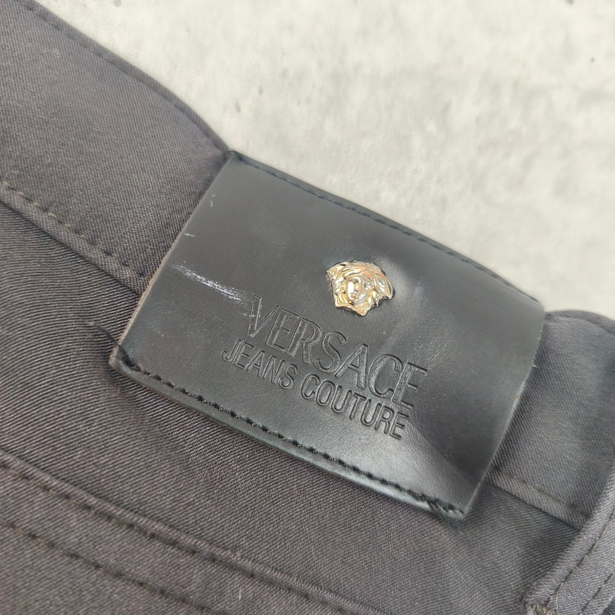 Pantalon Versace Jeans Couture Vintage Techwear Marron Reflets GrisW32 FR42 #0302 Homme