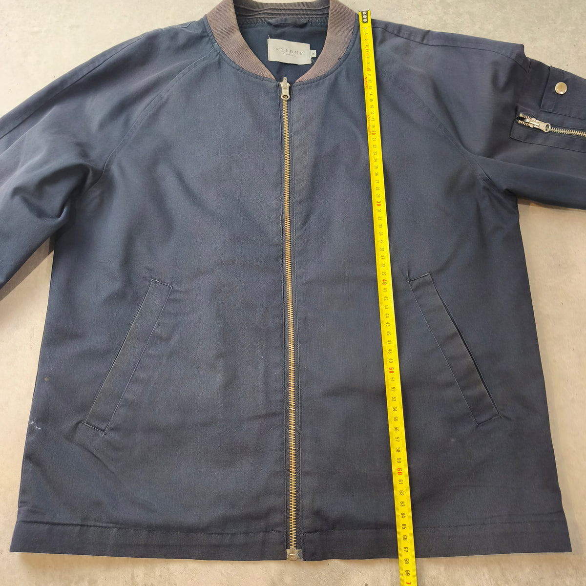 Blouson Homme Harrington Fin Velour by Nostalgi "Marc" Vintage Style  Taille M #0302