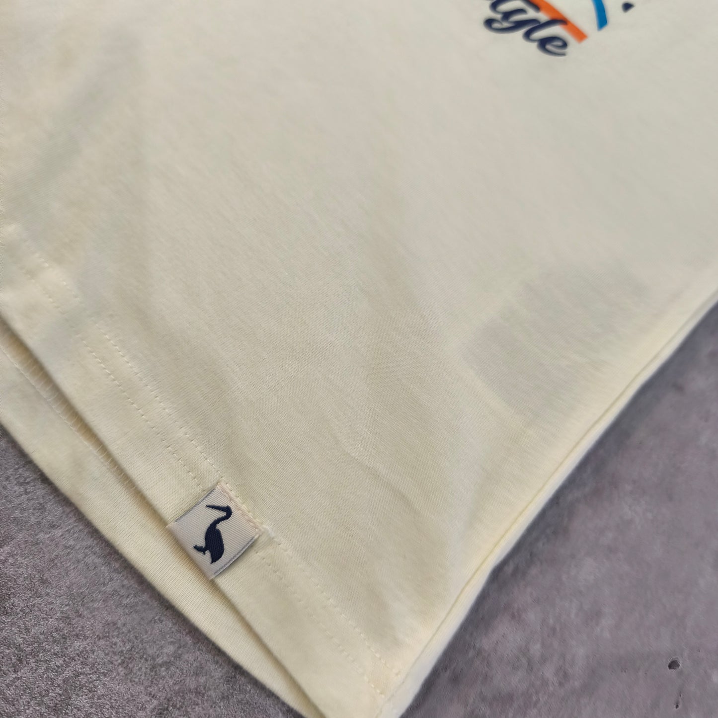 T-shirt STH Shore jaune graphique surf Wave Chaser taille S #0232 homme