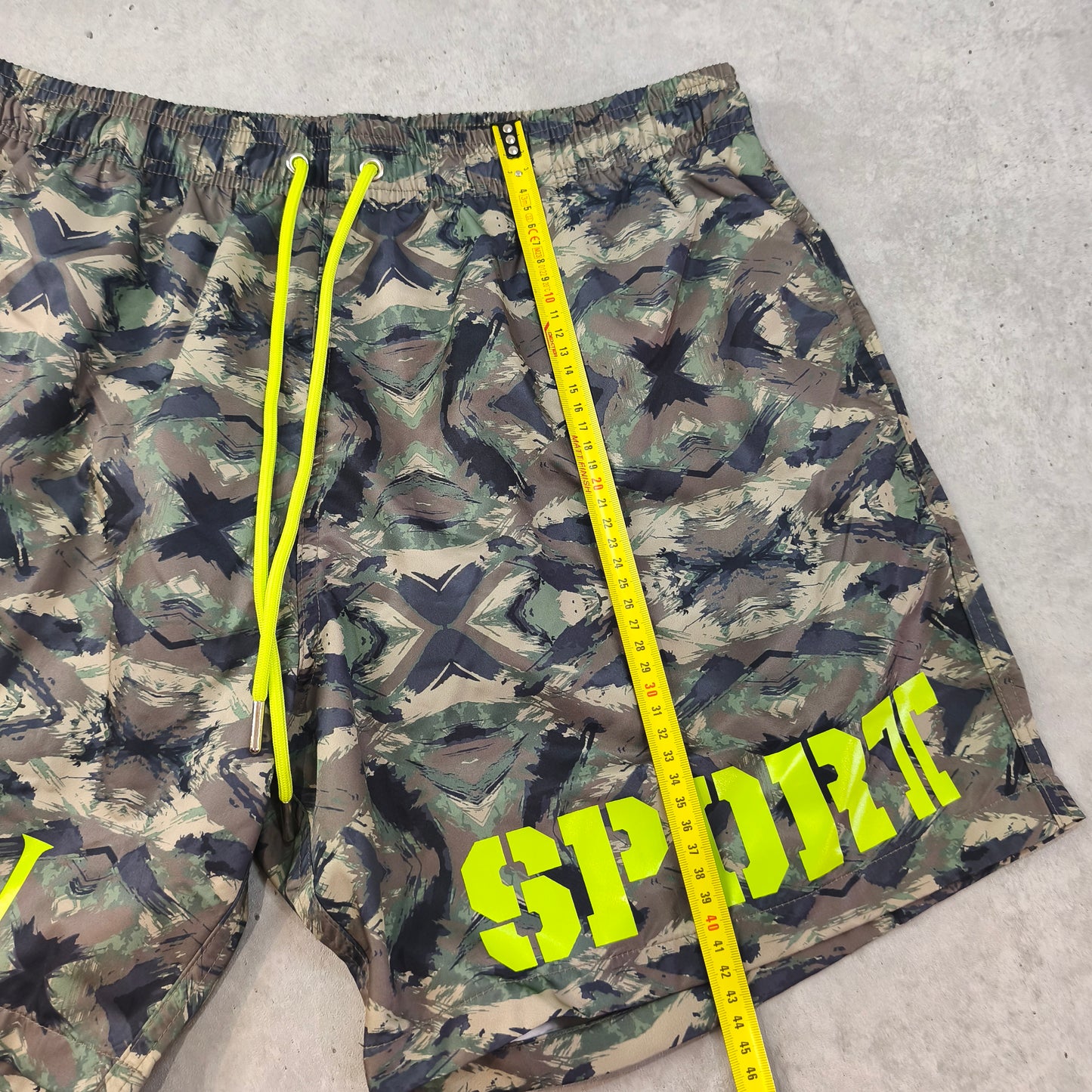 Short de bain Plein Sport camouflage militaire taille XXL boardshort fluo #0234 homme