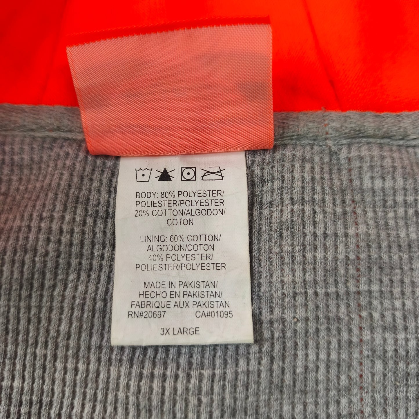 Veste Dickies Zip Hoodie Orange Fluo - 3XL / 4XL Homme - #0086
