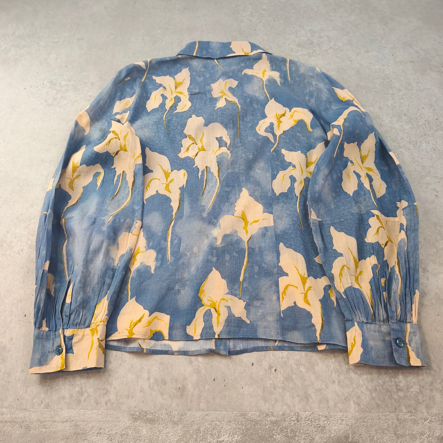 Chemisier femme Julia June imprimé floral bleu - Taille 36 (S) #0250