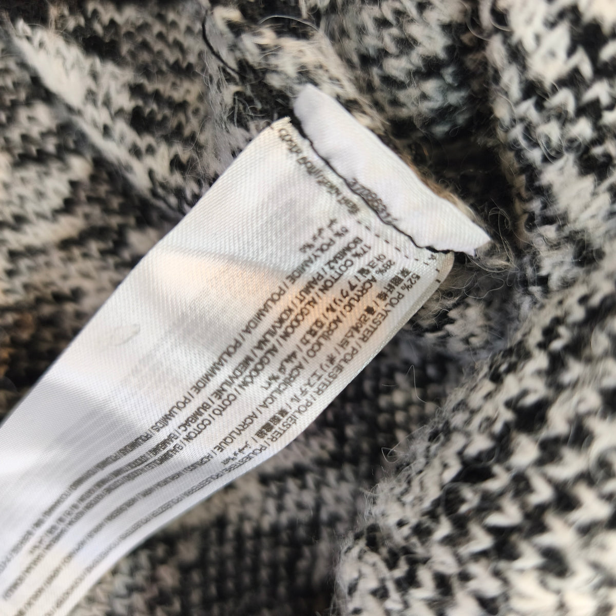 Cardigan oversize Mango à motif pied-de-poule Femme - Taille S (Coupe ample) #0295