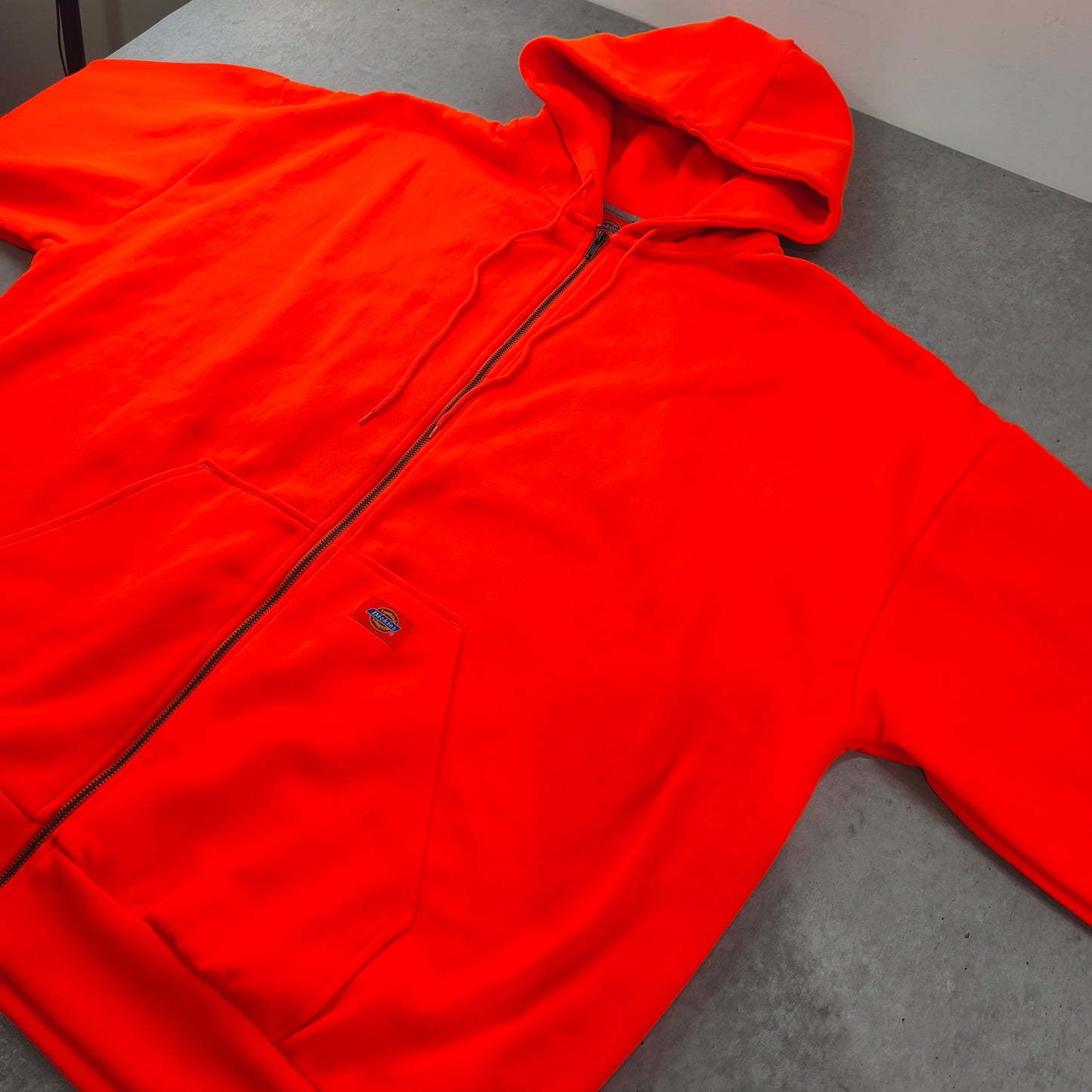 Veste Dickies Zip Hoodie Orange Fluo - 3XL / 4XL Homme - #0086