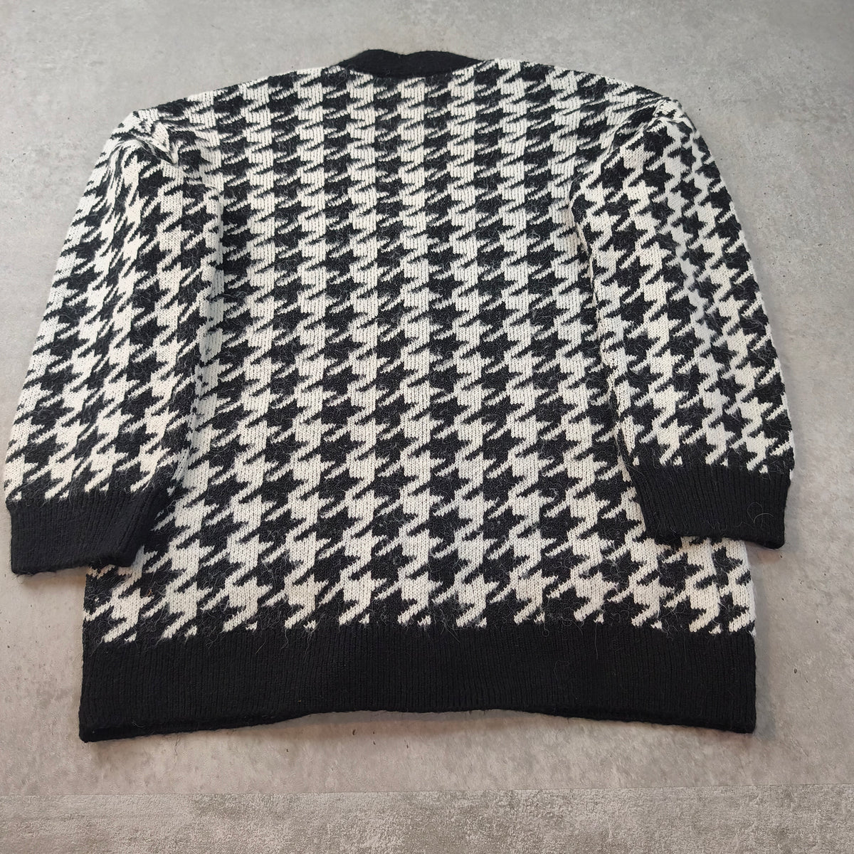 Cardigan oversize Mango à motif pied-de-poule Femme - Taille S (Coupe ample) #0295
