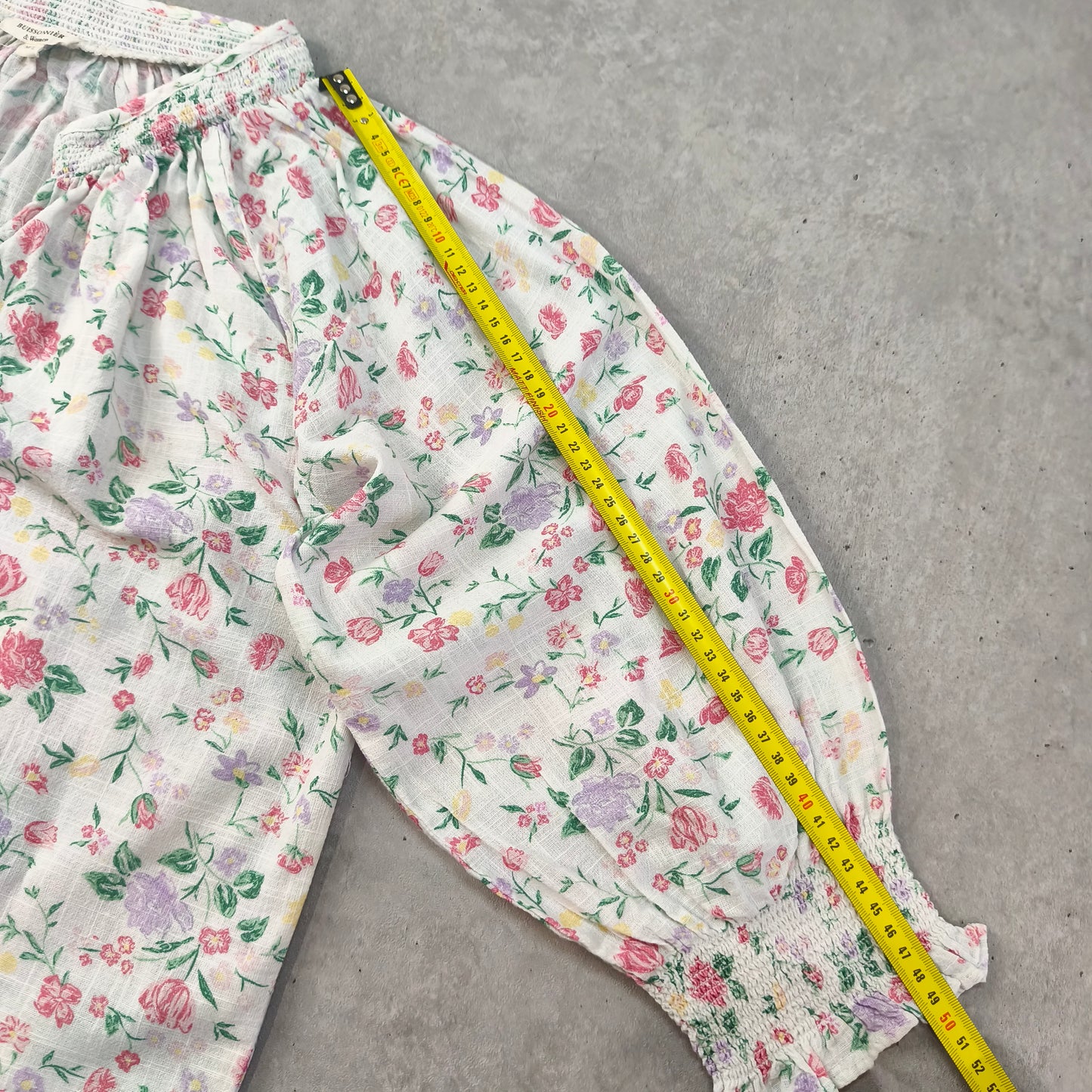 Blouse Romantique Fleurs Buissonnière & Women 100% Coton Taille M/L Oversize Femme #0250