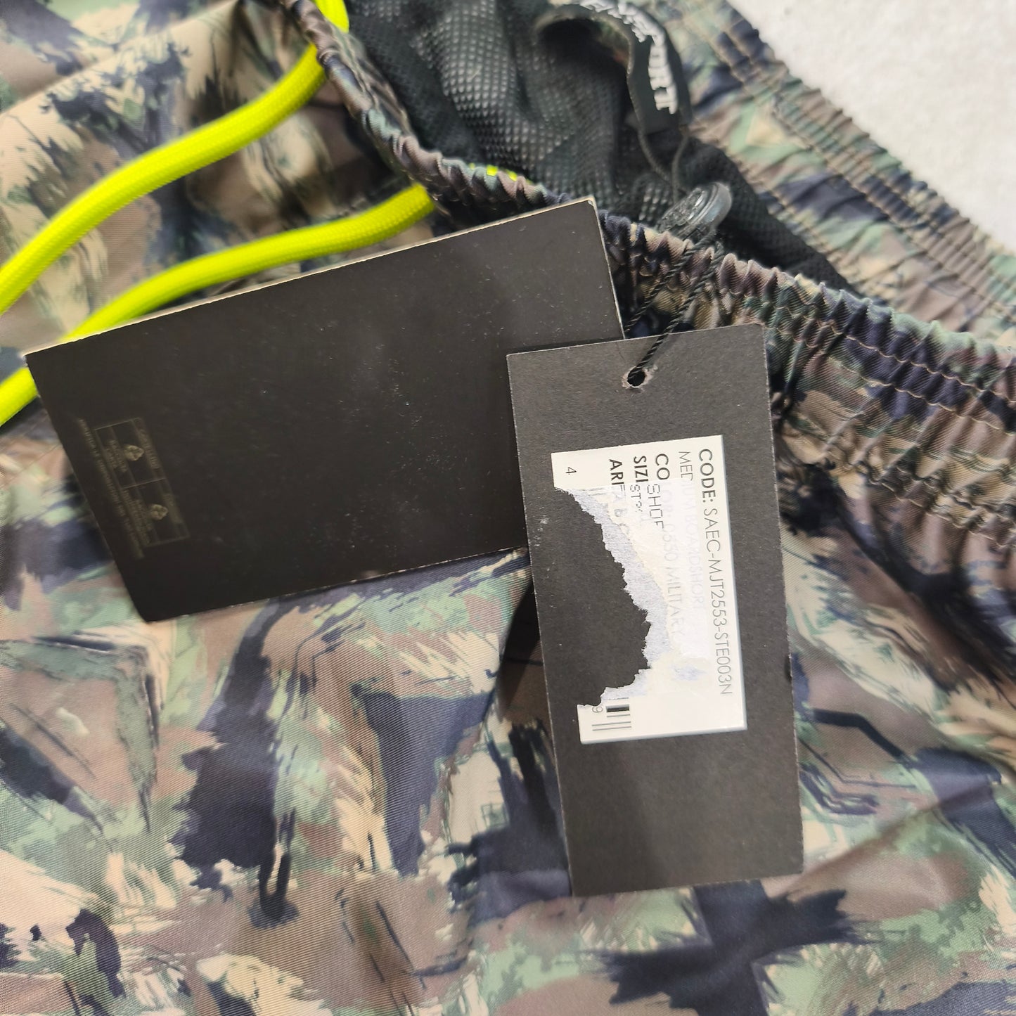 Short de bain Plein Sport camouflage militaire taille XXL boardshort fluo #0234 homme