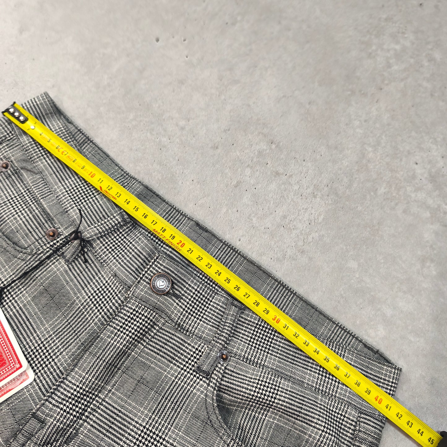 Pantalon Hells Bells Modèle Bridge Grey Carreaux Rétro Vintage femme #0251