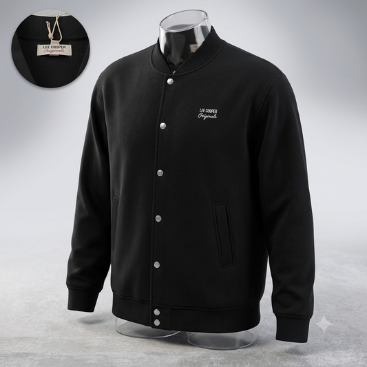 Veste Teddy Lee Cooper Originals Noire très Oversize XL (Convient 2XL/3XL)  homme #0240