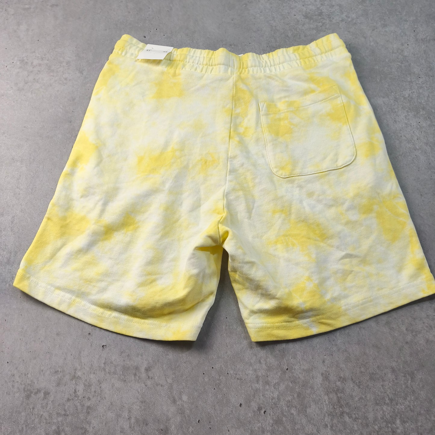Bermuda en molleton Celio Tie & Dye Jaune - Taille M homme