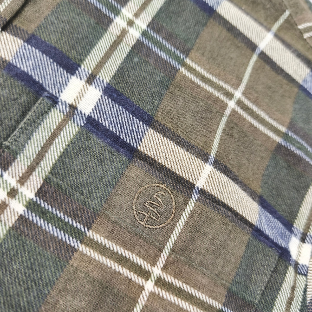 Chemise vintage en flanelle de travail LMA (modèle Ardennes) Homme - Taille L #0295