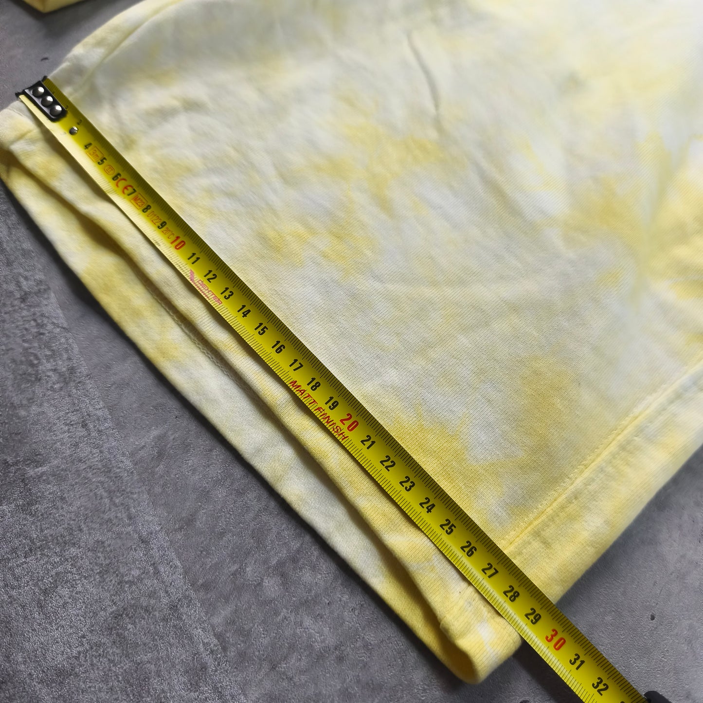 Bermuda en molleton Celio Tie & Dye Jaune - Taille M homme