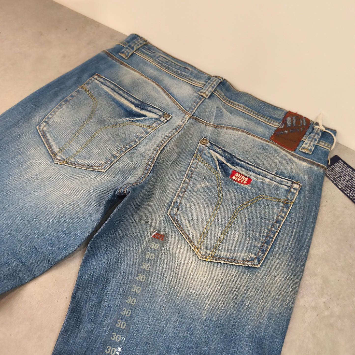 Jean Miss Sixty Vintage Modèle Zuma Taille W30 Denim Rétro Italie Femme #0251