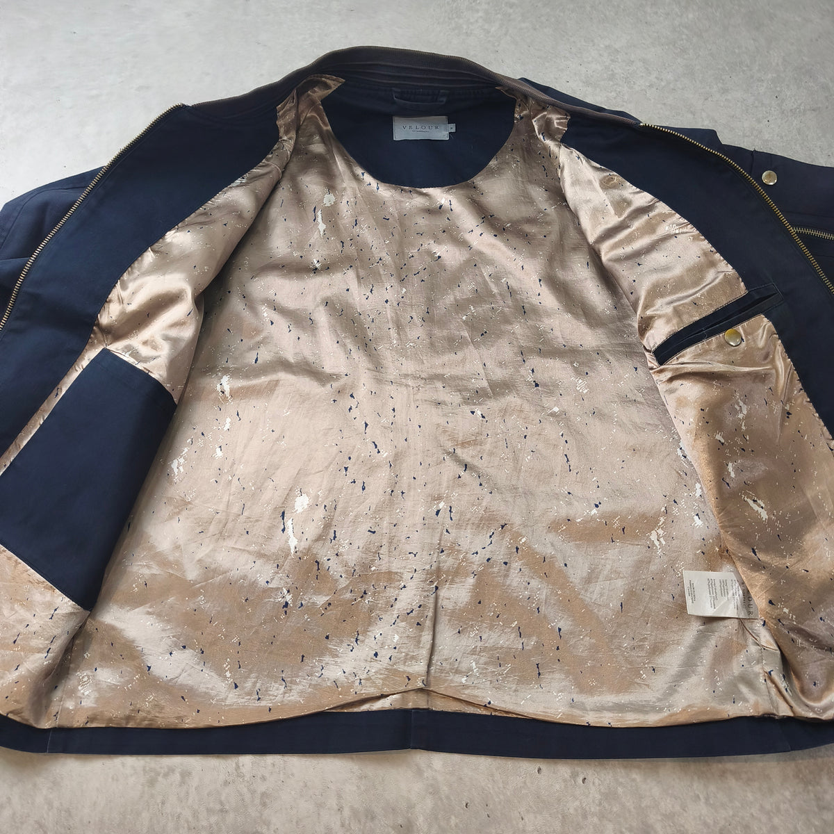 Blouson Homme Harrington Fin Velour by Nostalgi "Marc" Vintage Style  Taille M #0302