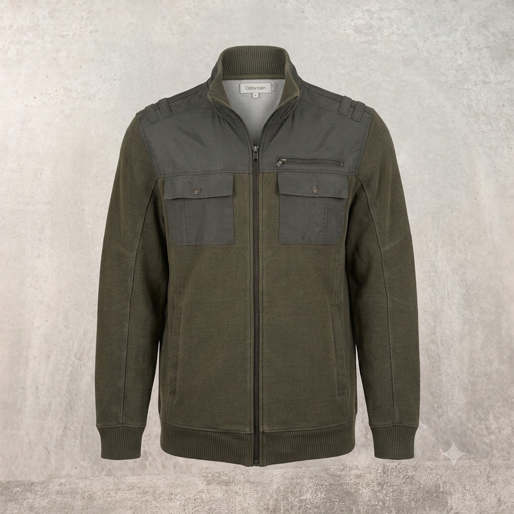 Veste Gilet Calvin Klein Kaki Taupe Coton - Taille M Homme #0112