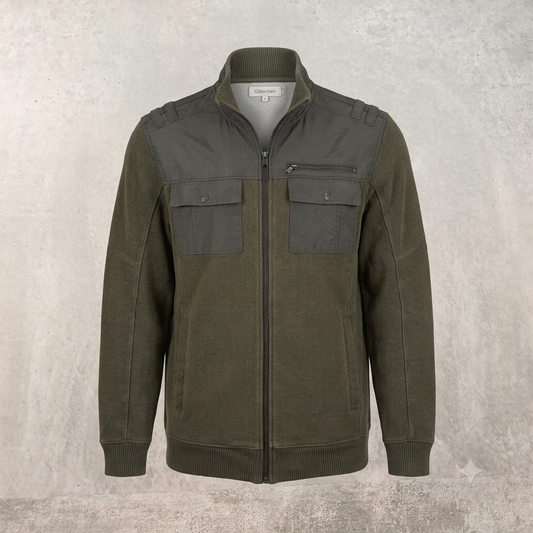 Veste Gilet Calvin Klein Kaki Taupe Coton - Taille M Homme #0112