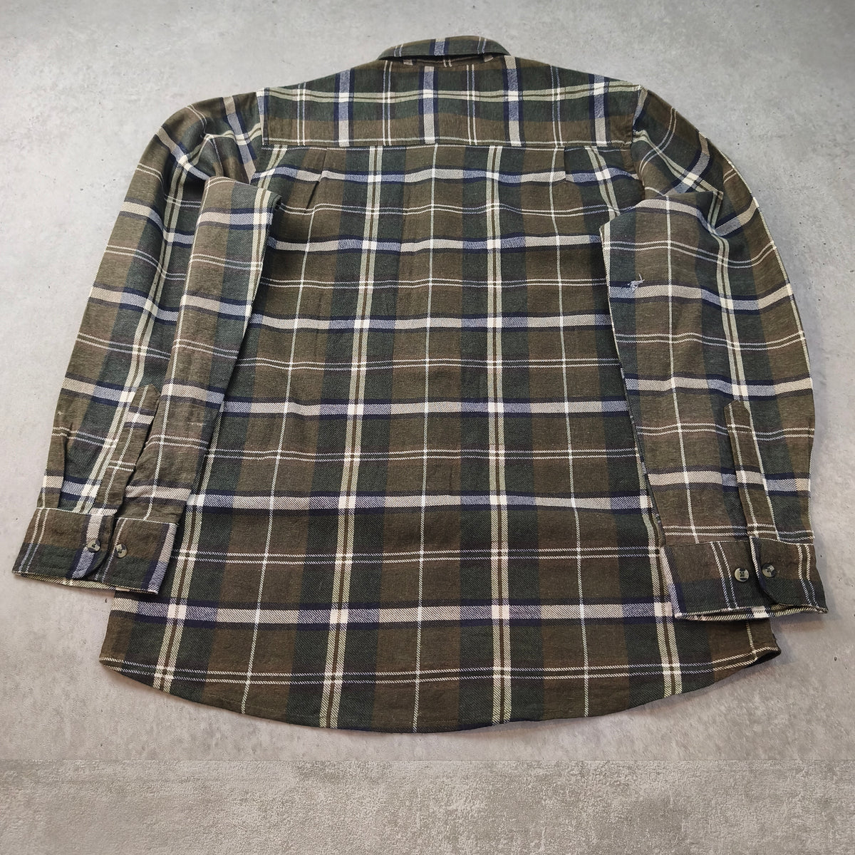 Chemise vintage en flanelle de travail LMA (modèle Ardennes) Homme - Taille L #0295