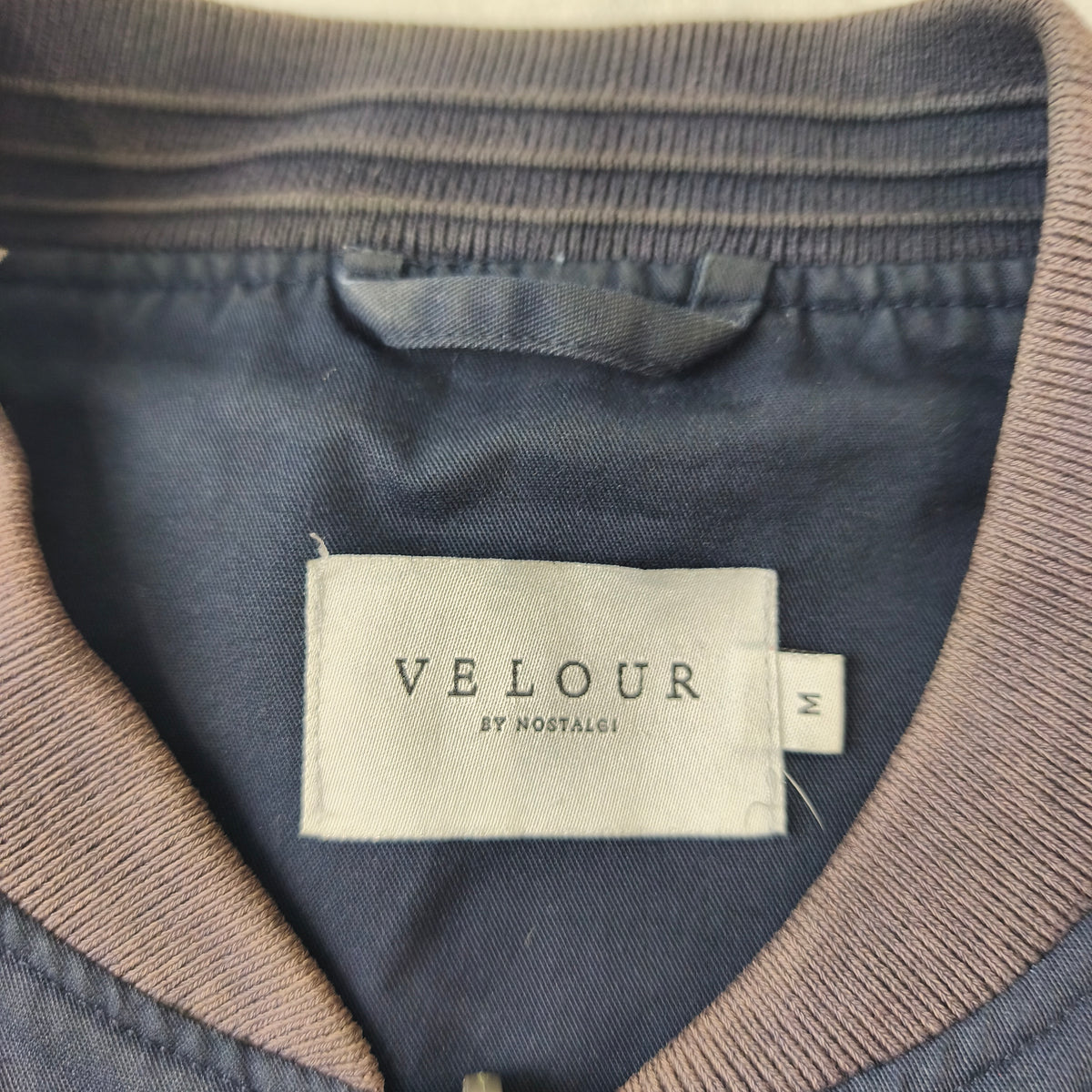 Blouson Homme Harrington Fin Velour by Nostalgi "Marc" Vintage Style  Taille M #0302