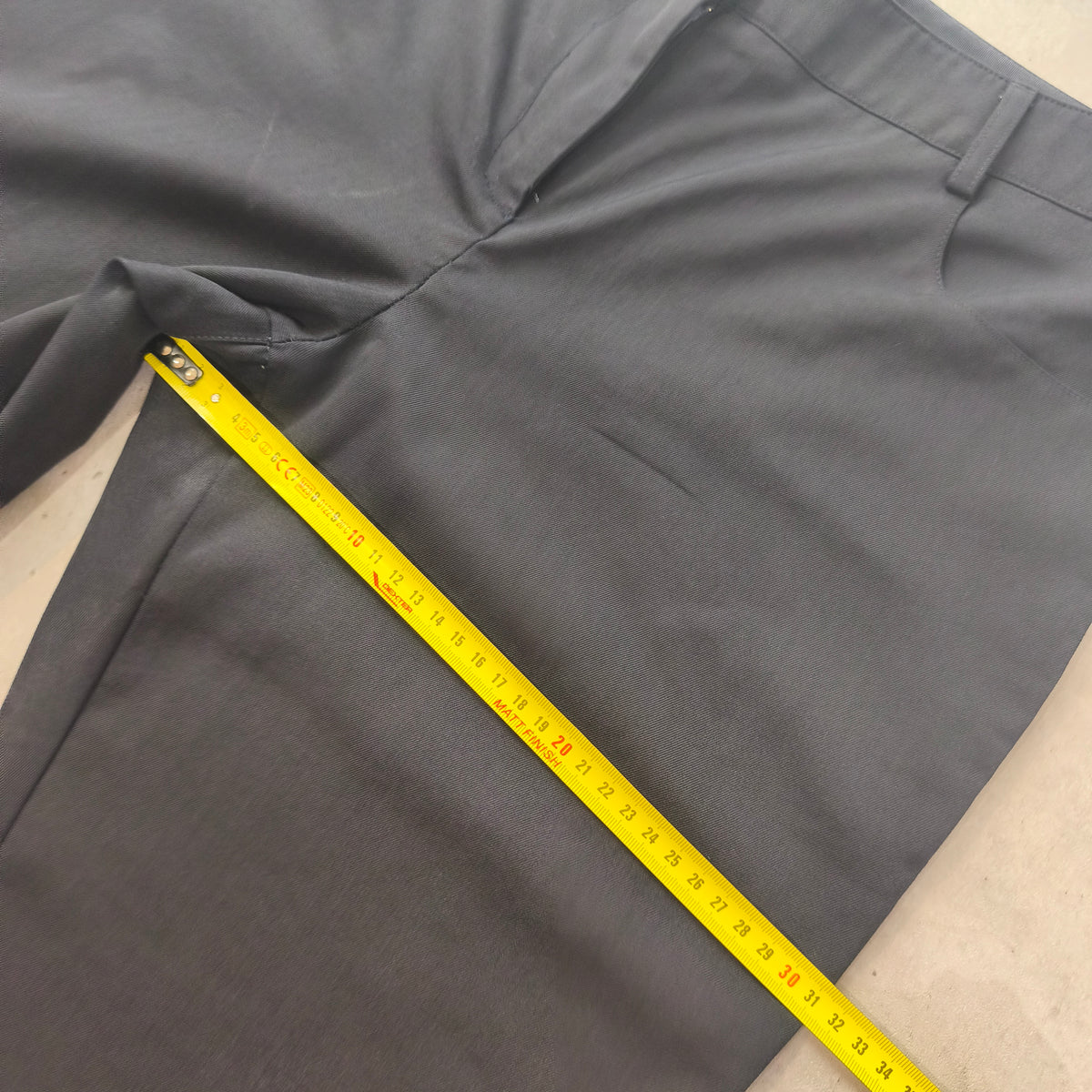 Pantalon de Tailleur Chanel Vintage Laine Noir Bleu T40  Tapered Luxury #0301 Femme