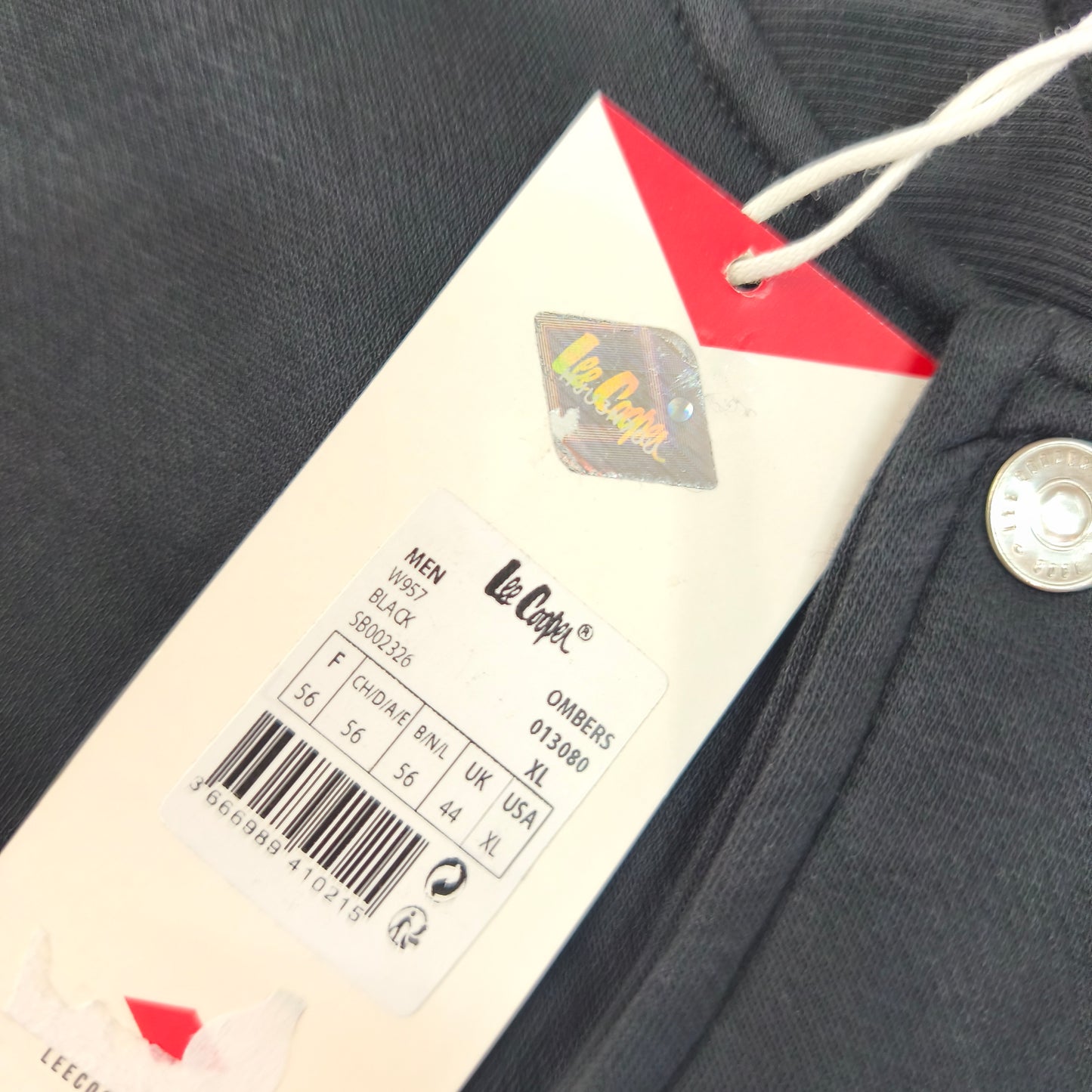 Veste Teddy Lee Cooper Originals Noire très Oversize XL (Convient 2XL/3XL)  homme #0240